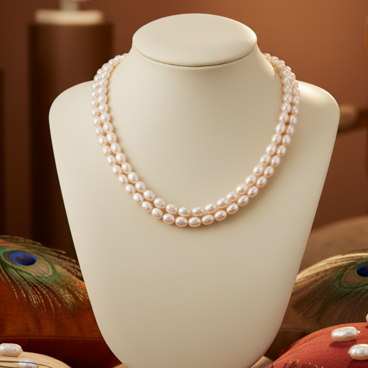 Splendid Pink Freshwater Pearl Necklace
